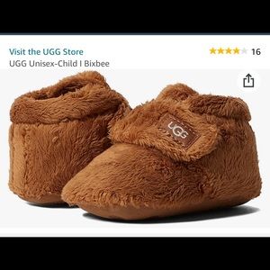 Brown Ugg baby booties